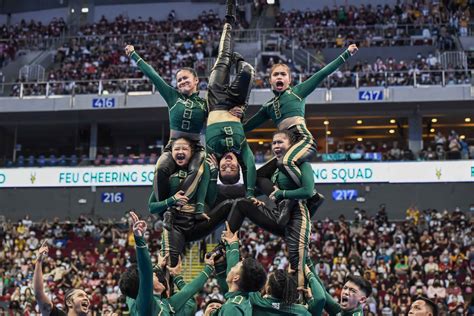 FEU charges to UAAP cheerdance throne, denies NU .